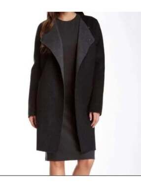 VINCE Asymmetrical Wool Coat Sz Large Indoor or as Outerwear